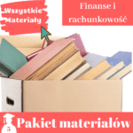 pakiet materiałów finanse i rachunkowość