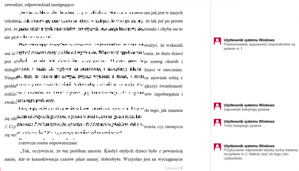 Dietetyka rozdział badawczy wywiad