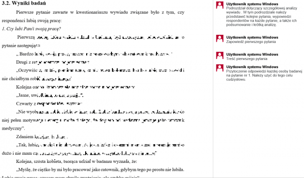 Rozdział badawczy ratownictwo medyczne- wywiad