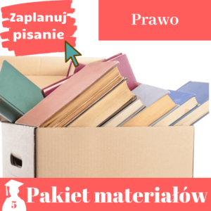 pakiet materiałów zaplanuj pisanie prawo
