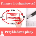 Plany prac licencjackich i magisterskich z finansów i rachunkowości