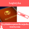 Przykład pracy dyplomowej teoretycznej z logistyki