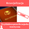 Przykład pracy dyplomowej teoretycznej z resocjalizacji