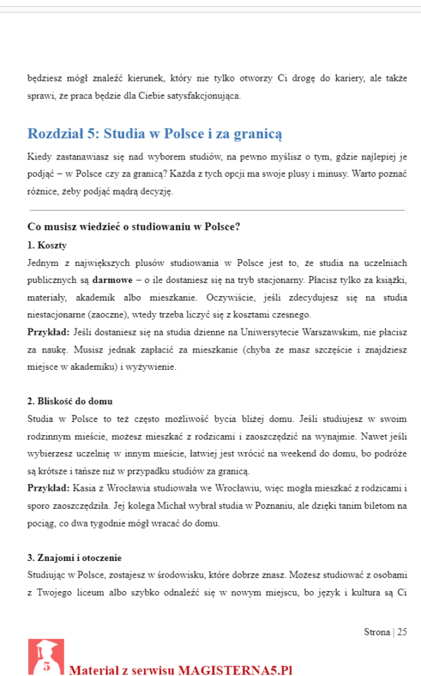 jakie studia wybrać w Polsce i za granicą